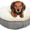 135823 AFP Lambswool Donut Bed TAN Beige