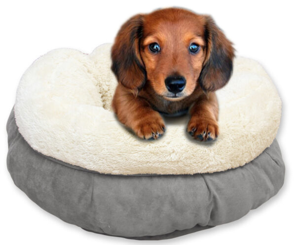 135823 AFP Lambswool Donut Bed TAN Beige