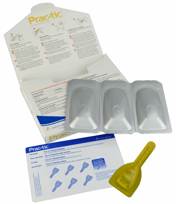 258678 Prac-Tic 56,25 mg Teek&Vlo (2-4,5 kg) 3 pipet