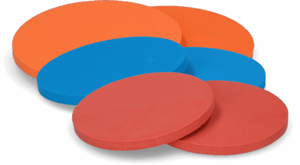 263519 Hoefschoen zool los 140 mm M rood