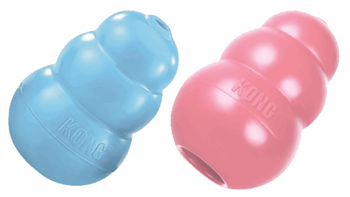 KONG Puppy M 8,6 cm Blauw of Roze