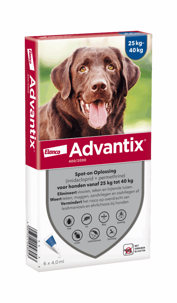 265799 Advantix 400/2000 Hond (25 tot 40kg) 6P