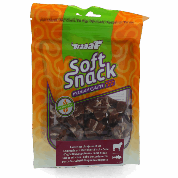 Braaaf Beef Steak Cubes with fish 1x1 cm