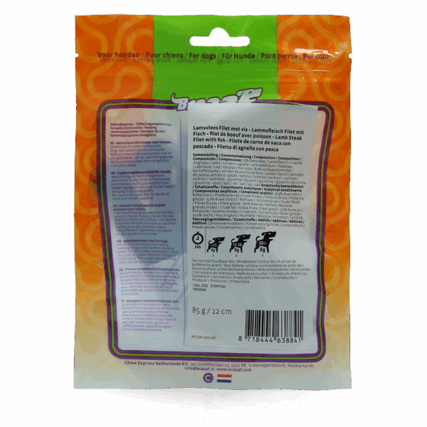 Braaaf Beef Steak Filet with fish 12 cm