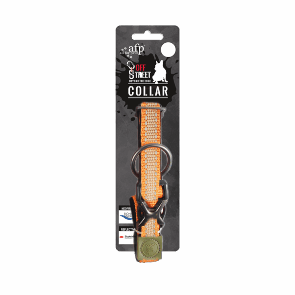 274024 AFP Off Street Dog Collar Tangerine S