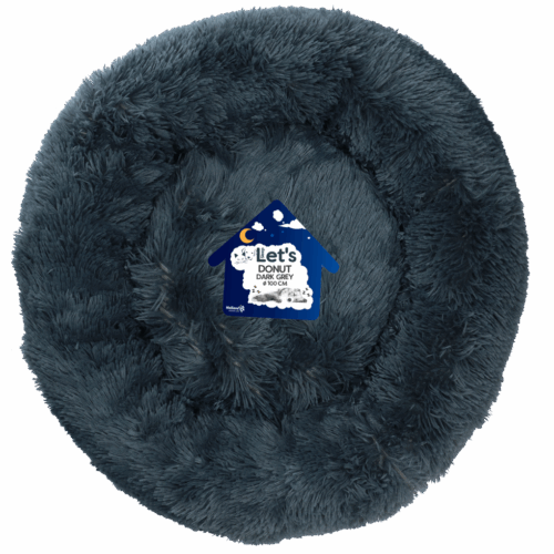 276621 Let's Sleep Donut 50 cm Donkergrijs
