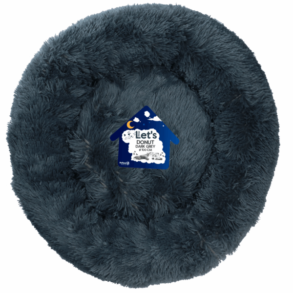 Let's Sleep Donut 50 cm Donkergrijs