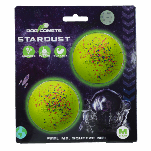 279226 Dog Comets Ball Stardust Groen M 2-pack