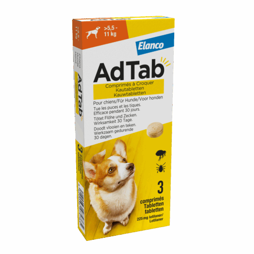 Adtab kauwtablet voor honden (>5,5 - 11 kg) 3 tabletten
