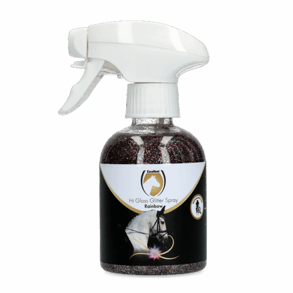 282846 Excellent Horse Hi Gloss Glitter Spray Rainbow 250 ml