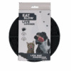 Eat Slow Live Longer Lick Mat Dimensions Circle  Grey