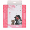 Eat Slow Live Longer Lick Mat Bones Pink