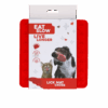 Eat Slow Live Longer Lick Mat Cross Rood