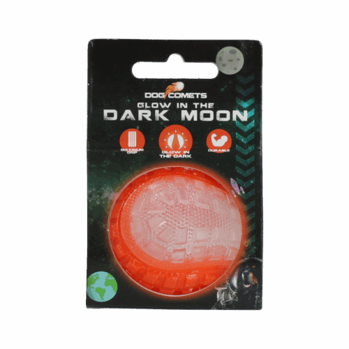 Dog Comets Glow in the Dark Moon Orange S