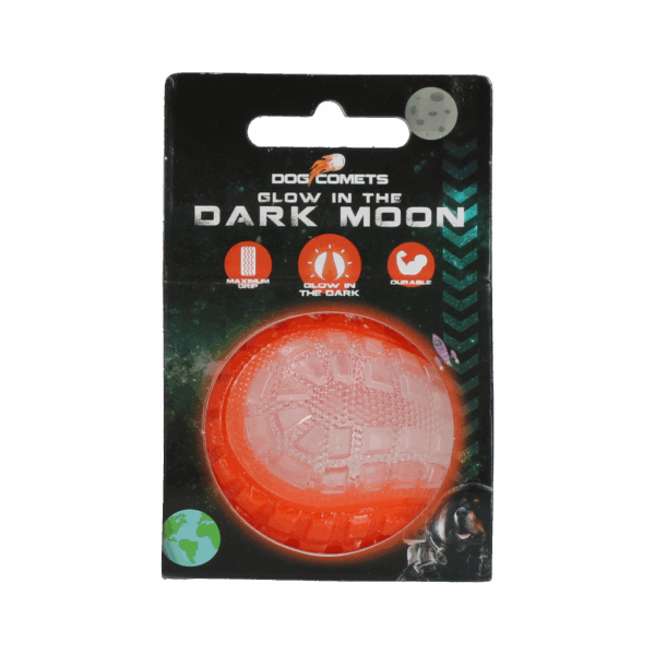 283218 Dog Comets Glow in the Dark Moon Orange S