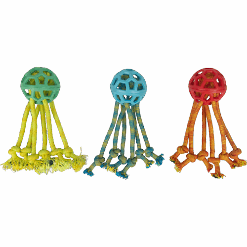 283656 Pawise Play-N-Tug Rope Octopus