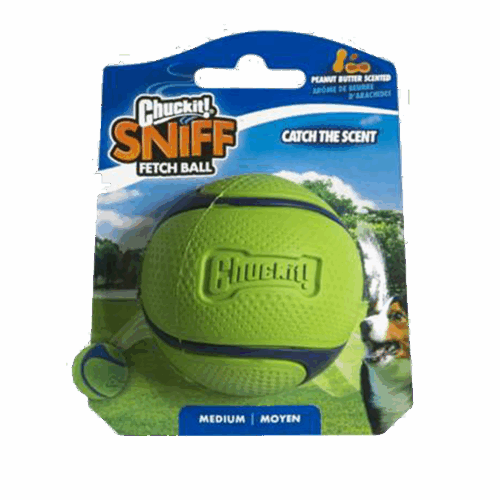 284328 Chuckit Sniff Fetch Ball PB MD 1-pack