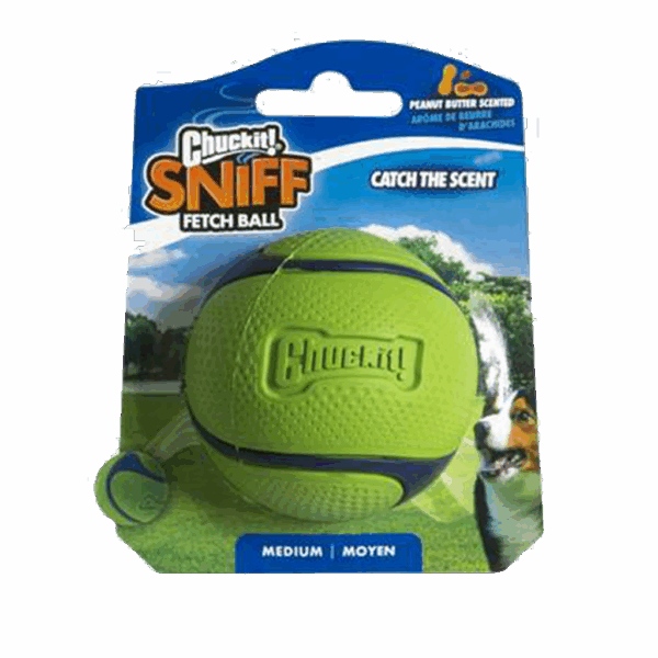 Chuckit Sniff Fetch Ball PB MD 1-pack