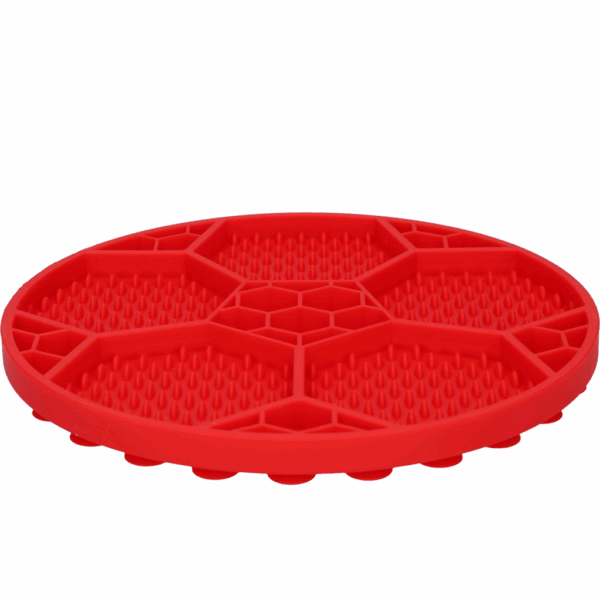 284788 Eat Slow Live Longer Lick Mat Voetbal Blauw