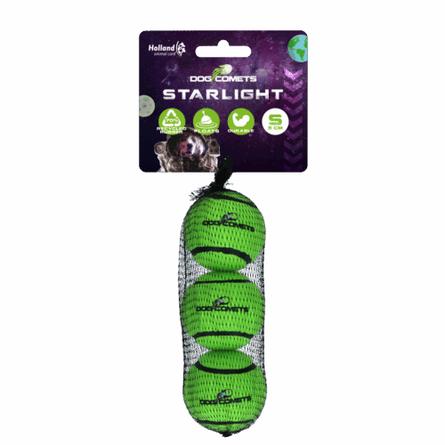284859 Dog comets Starlight Tennisbal S Groen 3st