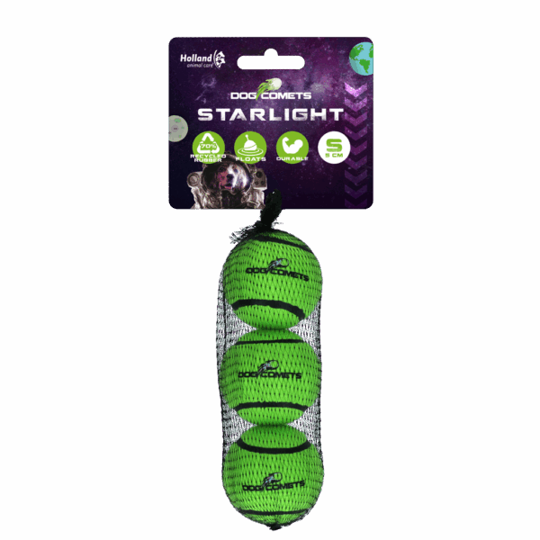 284859 Dog comets Starlight Tennisbal S Groen 3st