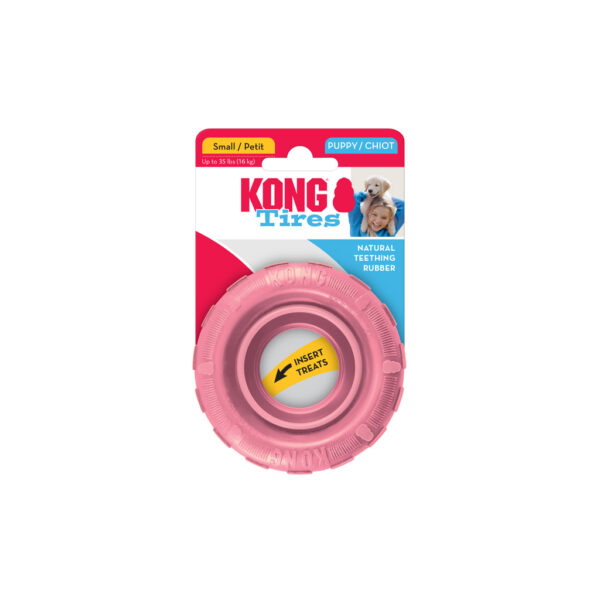 KT21_R1111 Kong Puppy Traxx S 8,8 cm x 3,1 cm Blauw of Roze