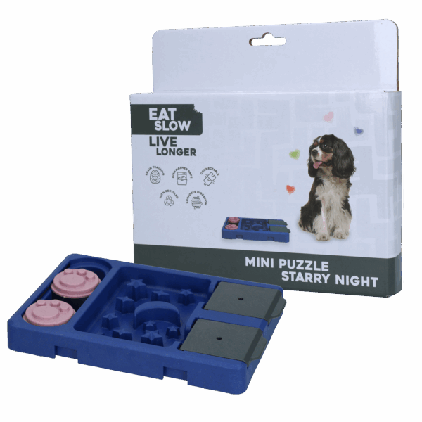 Eat Slow Live Longer Mini Puzzle Starry Night