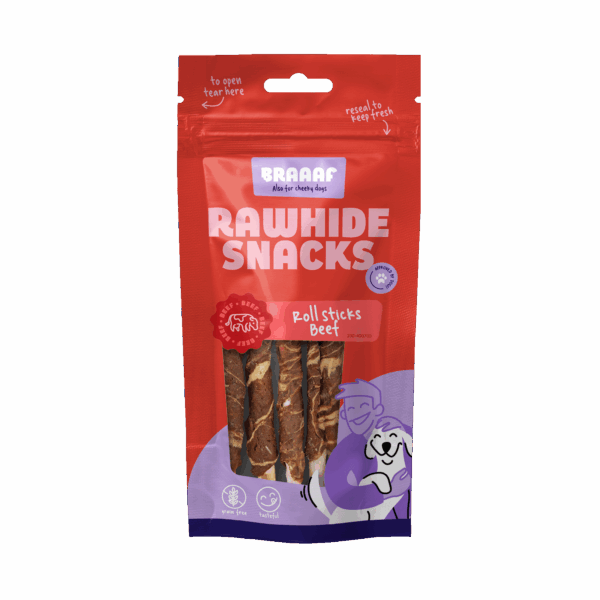 285914 Braaaf Rollsticks 12 cm beef and fish