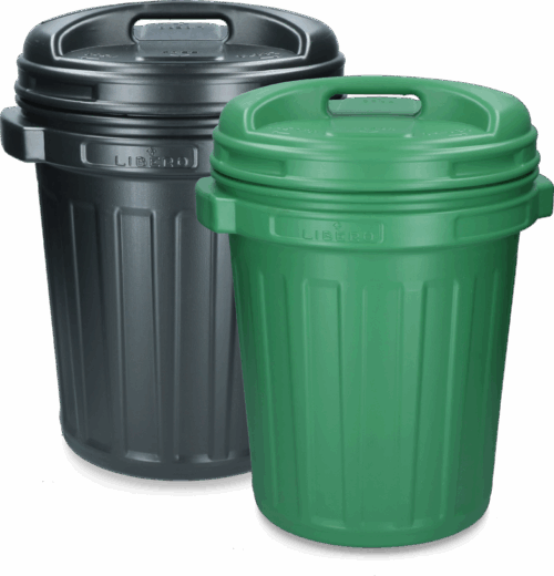 285999 Voerton met draaisluiting 40 liter Black