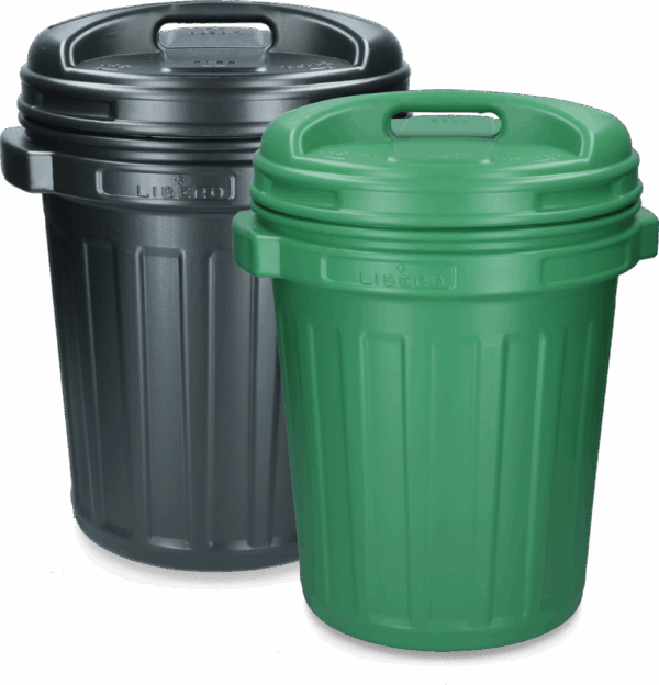 285999 Voerton met draaisluiting 40 liter Black