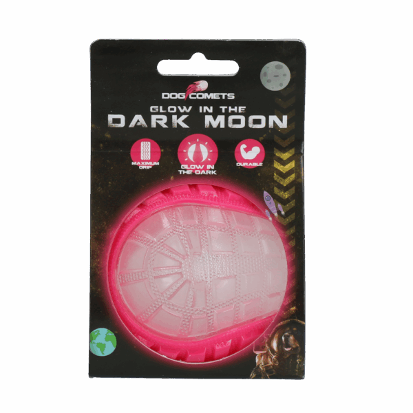 286063 Dog Comets Glow in the Dark Moon Pink M