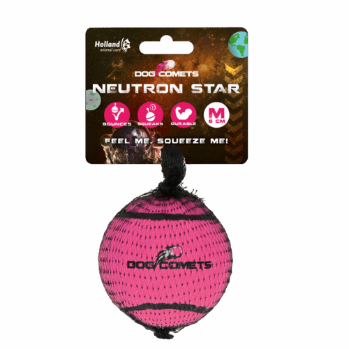 Dog comets Neutron Star Tennisbal met pieper M Roze 1st