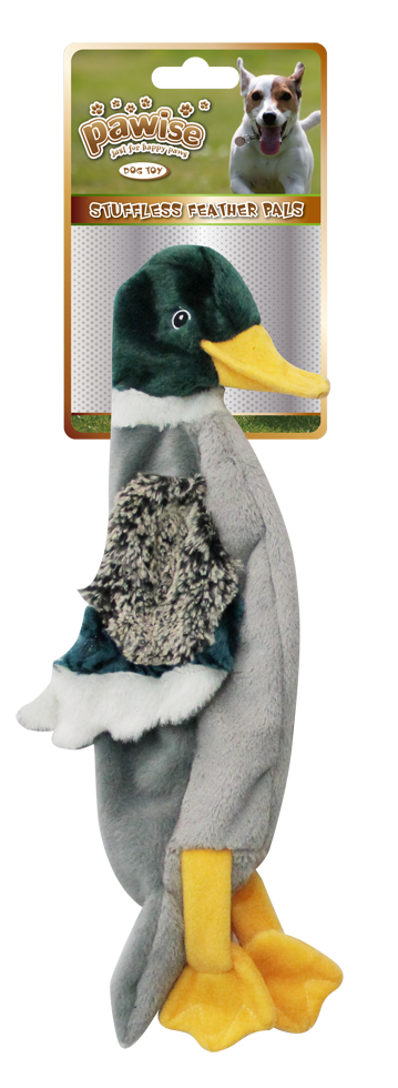 286247 Pawise Stuffless Duck S 30 cm