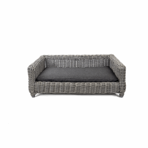 286473 Let's Sleep Cozy Basket Rieten Hondenmand M Antraciet