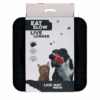 Eat Slow Live Longer Lick Mat Wave Grey