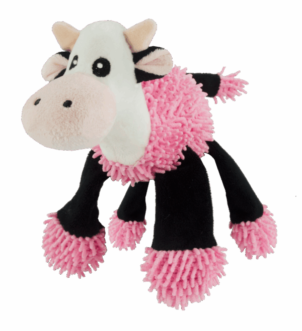 286621 Fuzzle Cow with 5 squeakers