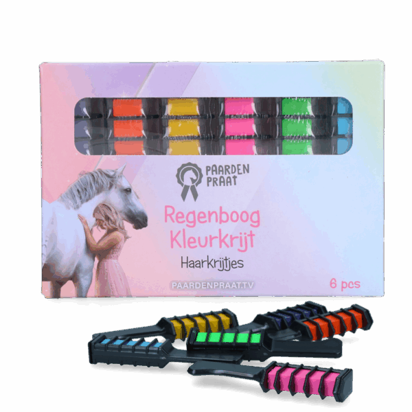 286728 Paardenpraat regenboog kleurkrijt