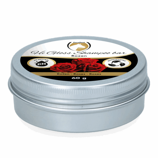 286734 Excellent Horse Hi Gloss Shampoo Bar Rozen 60 g