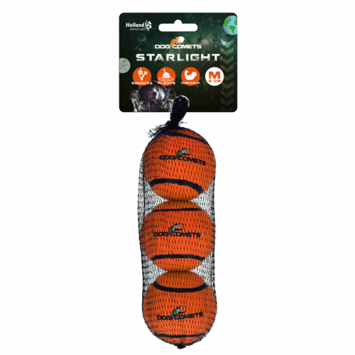 286763 Dog comets Starlight Tennisbal M Oranje 3st