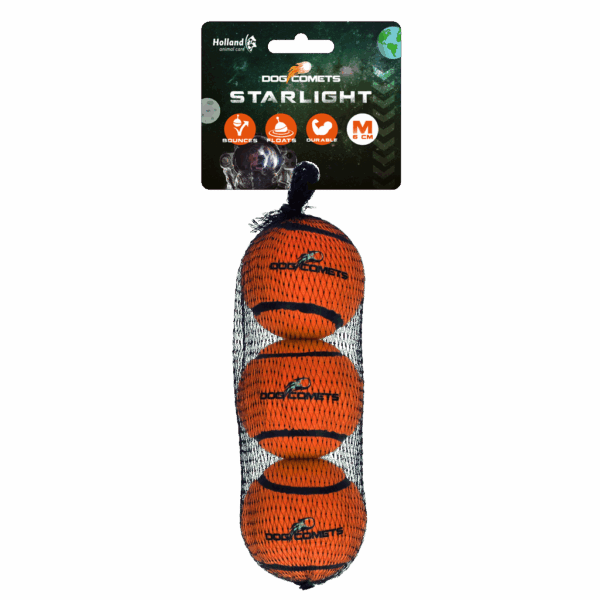 286763 Dog comets Starlight Tennisbal M Oranje 3st
