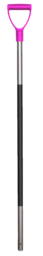 286849 Mestvork steel alum. 115 cm blauw handvat incl rubber grip