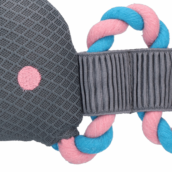 286864 CoolPets Pull me! Crocky rope (Flamingo)