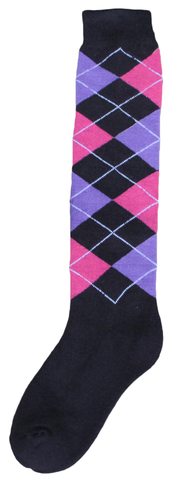 Kniekous RE d.grijs/roze/paars    43-46