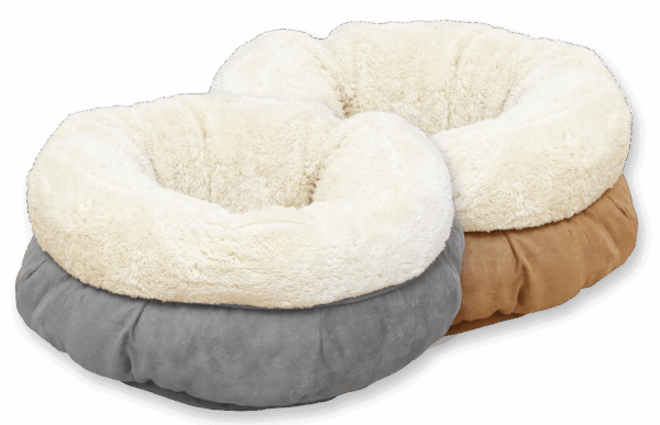 286937 AFP Lambswool Donut Bed TAN Beige