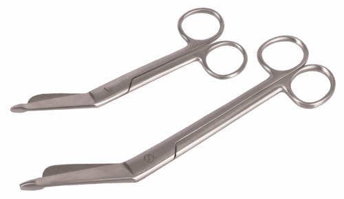 Verbandschaar RVS 145 mm (zonder kartelrand)