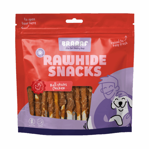 Braaaf Roll Sticks Chicken 12.5 cm (30 pcs)