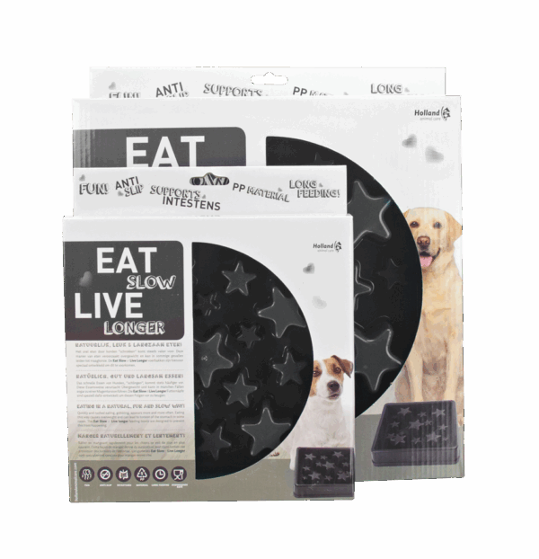 287325 Eat Slow Live Longer Star Grey S