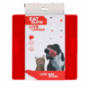 287362 Eat Slow Live Longer Lick Mat Bones Red