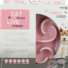 287405 Eat Slow Live Longer Tumble Feeder Grey