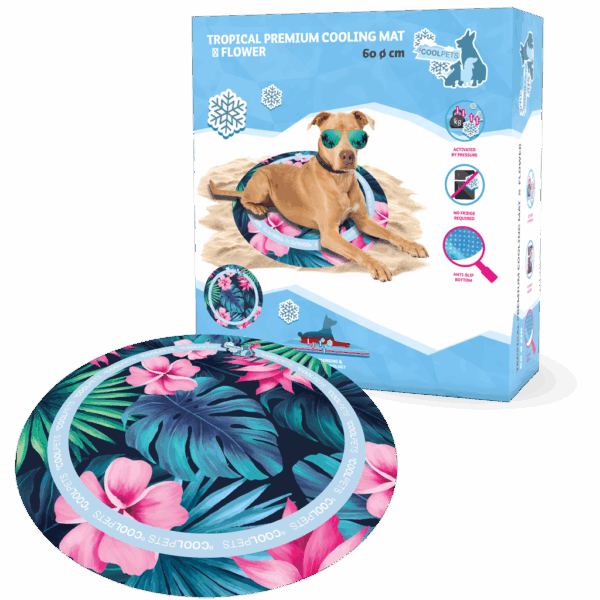 287449 CoolPets Tropical Premium Cooling Mat Flower